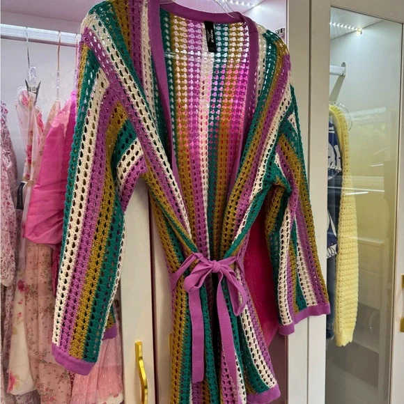 Hurley Multicolor Knit Swim Coverup - Picture 1 of 4